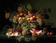 Severin Roesen Still Life with Fruit oil painting on canvas